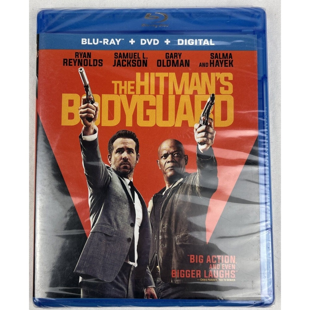 The Hitman'S‎ Bodyguard (Blu-Ray + DVD, 2 Disc Set) Digital Code New Sealed